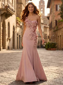 Mermaid Satin One Shoulder Sleeveless Long Formal Dresses