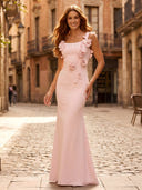 Mermaid Satin Square Neck Sleeveless Long Formal Dresses