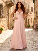 A Line Beading Sweetheart Sleeveless Long Formal Dresses
