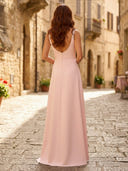 A Line Beading Sweetheart Sleeveless Long Formal Dresses