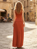 Chiffon Mermaid Square Neck Spaghetti Straps Long Formal Dresses with Bow