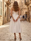 Satin A Line Spaghetti Straps Sweetheart Long Formal Dresses