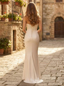 Satin Mermaid Sweetheart Sleeveless Long Formal Dresses