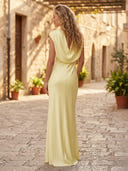 Satin Mermaid Off Shoulder Sleeveless Long Formal Dresses