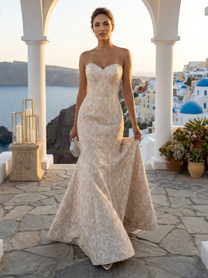 Mermaid Sweetheart Sleeveless Long Formal Dresses