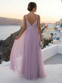 A Line Sweetheart Pleated Sleeveless Long Formal Dresses with Belt