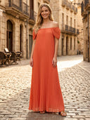 Chiffon A Line Off the Shoulder Sleeveless Formal Dresses