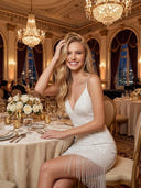 Sequin Mermaid Short Sparkly Spaghetti Straps Homecoming Dresses