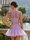 Sequin Jewel A Line Short Homecoming Dresses with Ruffles