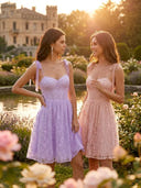 Tulle Spaghetti Straps Short Sweetheart A Line Homecoming Dresses