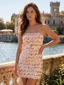 Sequin Mermaid Short Strapless Homecoming Dresses