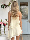Chiffon A Line Sleeveless Short Homecoming Dresses