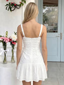 Satin A Line Sleeveless Short Homecoming Dresses