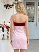 Satin Mermaid Sleeveless Short Homecoming Dresses