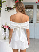 Satin Off Shoulder A Line Sleeveless Short Homecoming Dresses
