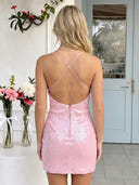 Sequin Mermaid Sleeveless Short Homecoming Dresses