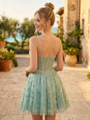 Lace Sweetheart A Line Short Homecoming Dresses