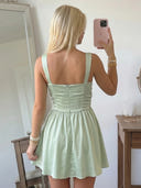 Satin A Line Spaghetti Straps Short Homecoming Dresses