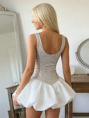 Sequin A Line Scoop Neck Spaghetti Straps Short Homecoming Dresses