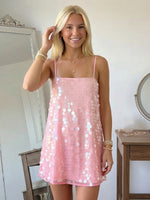 Satin A Line Spaghetti Straps Short Homecoming Dresses