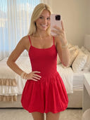 Satin A Line Spaghetti Straps Short Homecoming Dresses