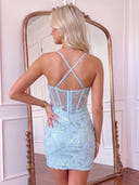 Sequin Tulle Mermaid Homecoming Dresses