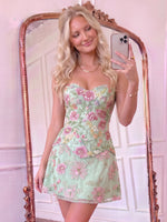 Tulle Strapless A Line Homecoming Dresses with Flower