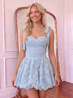 Jacquard Sweetheart A Line Homecoming Dresses