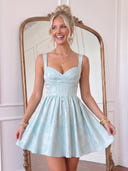 Jacquard Sweetheart Neck A Line Homecoming Dresses