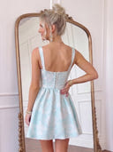Jacquard Sweetheart Neck A Line Homecoming Dresses
