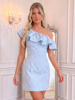 One Shoulder Jacquard A Line Mermaid Homecoming Dresses