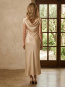 Satin V Neck Mermaid Long Mother of the Bride Dresses