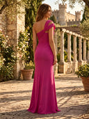 Chiffon One Shoulder A line Long Mother of the Bride Dresses