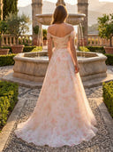Chiffon Off Shoulder A Line Long Mother of the Bride Dresses with Flower