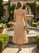 Lace Hight Neck A Line Long Mother of the Bride Dresses