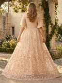 Chiffon V Neck A Line Long Mother of the Bride Dresses