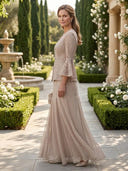A Line V Neck Long Sleeves Mother of the Bride Dresses with Jackets