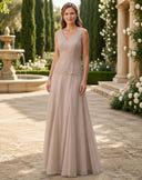A Line V Neck Long Sleeves Mother of the Bride Dresses with Jackets