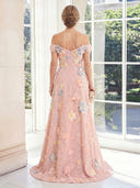Off the Shoulder Satin A Line Sleeveless Long Mother of the Bride Dresses