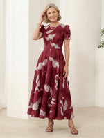 A Line Jewel  Satin Short Sleeves Long Mother of the Bride Dresses