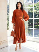 Jewel A Line Chiffon Long Sleeves Long Mother of the Bride Dresses
