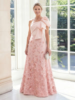 A Line One Shoulder Satin Sleeveless Long Mother of the Bride Dresses