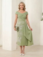 Sheath Off the Shoulder Satin Sleeveless Long Mother of the Bride Dresses