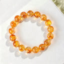 Transparent Yellow Citrine Bead Bracelets