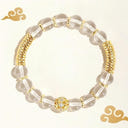 Premium Clear Crystal Gold Spacer Bead Bracelets