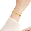 Money Coin Gold Crystal Bead Bracelets