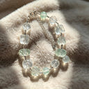 White Crystal Bead Bracelets