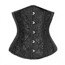 14 Bones Jacquard Corset Waist Cincher Tummy Control Shapewear Shorts