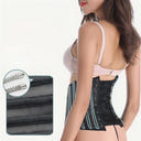 Women's Jacquard Waist Trainer Tummy Control Belt Shapewear Shorts