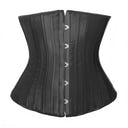 Satin Fishbone Corset Waist Cincher Shapewear Shorts